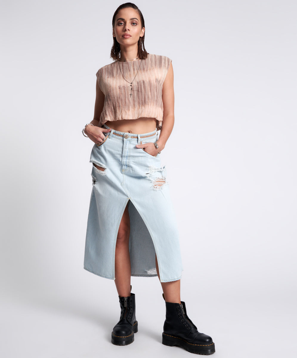 Angel blue Denim store Skirt