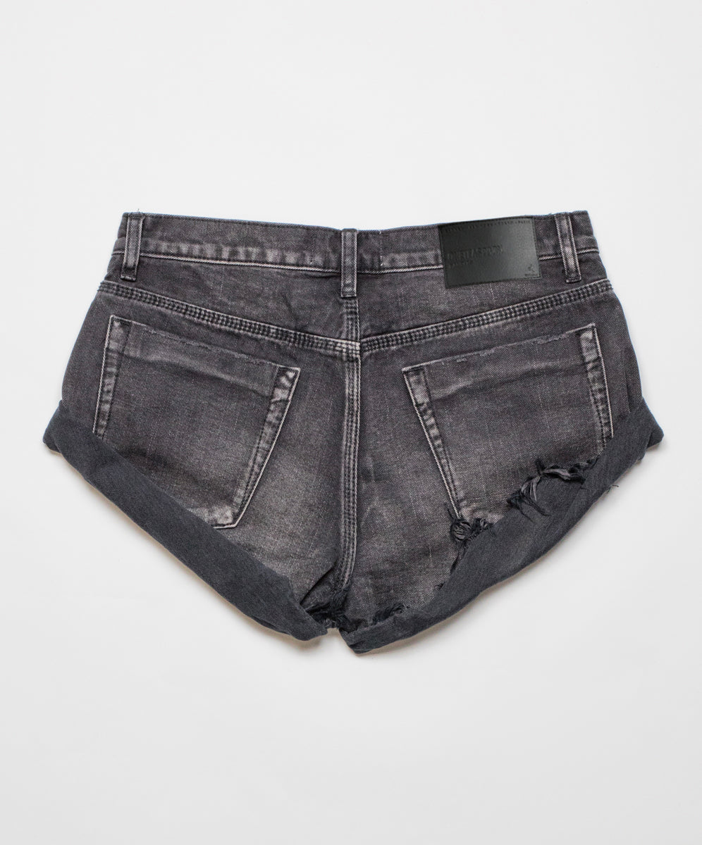 Bandits Low Waist Denim Shorts Double Bass Black