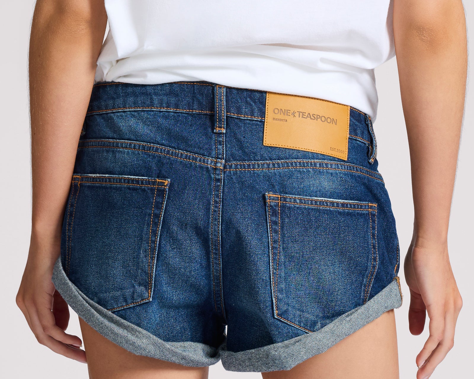 Bandits Low Waist Denim Shorts - Blue Moon