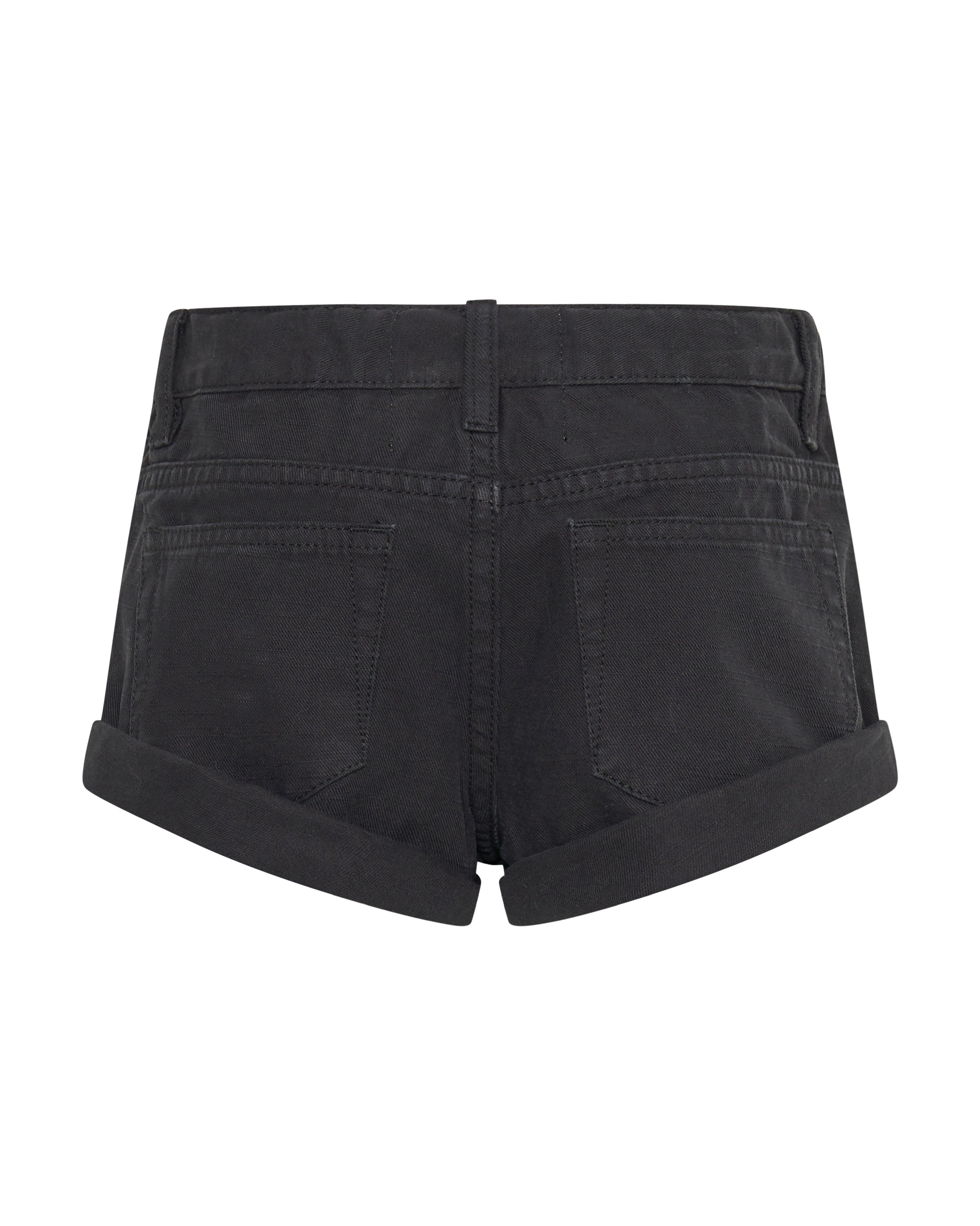 Kids black best sale denim shorts