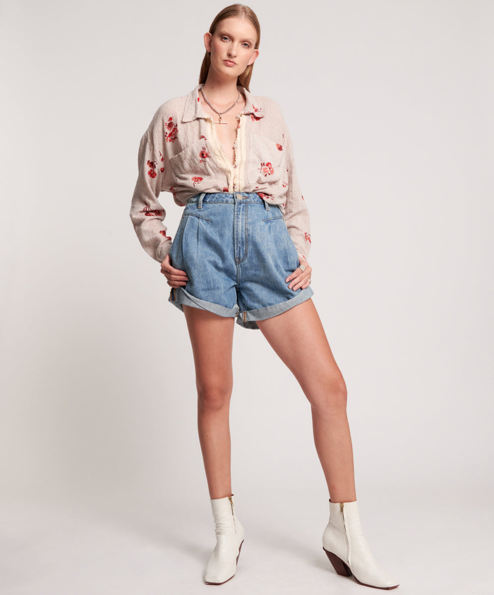 Streetwalkers High Waist 80S Fit Denim Shorts Venice