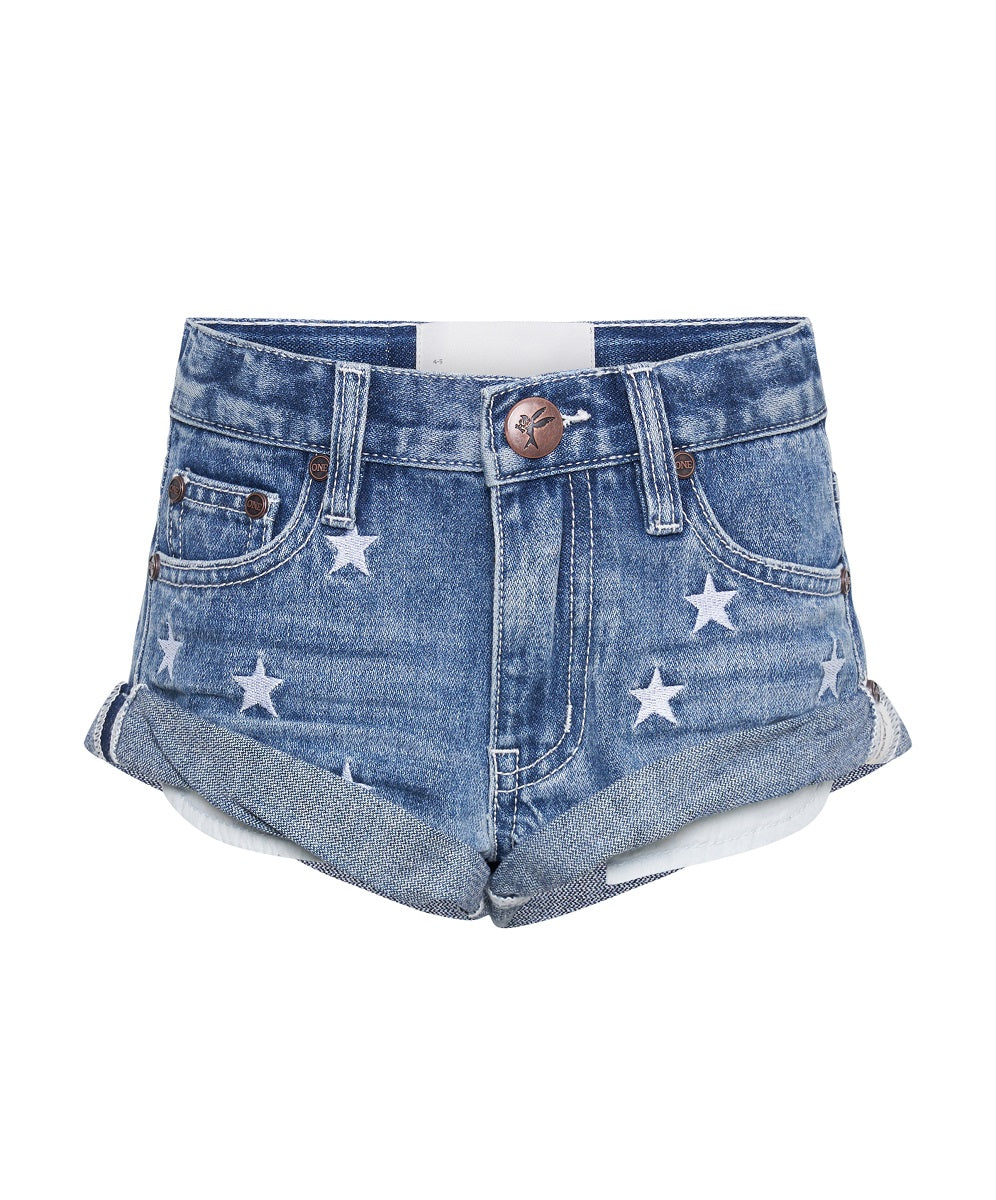 Kids Bandits Low Waist Denim Shorts Super Khaki