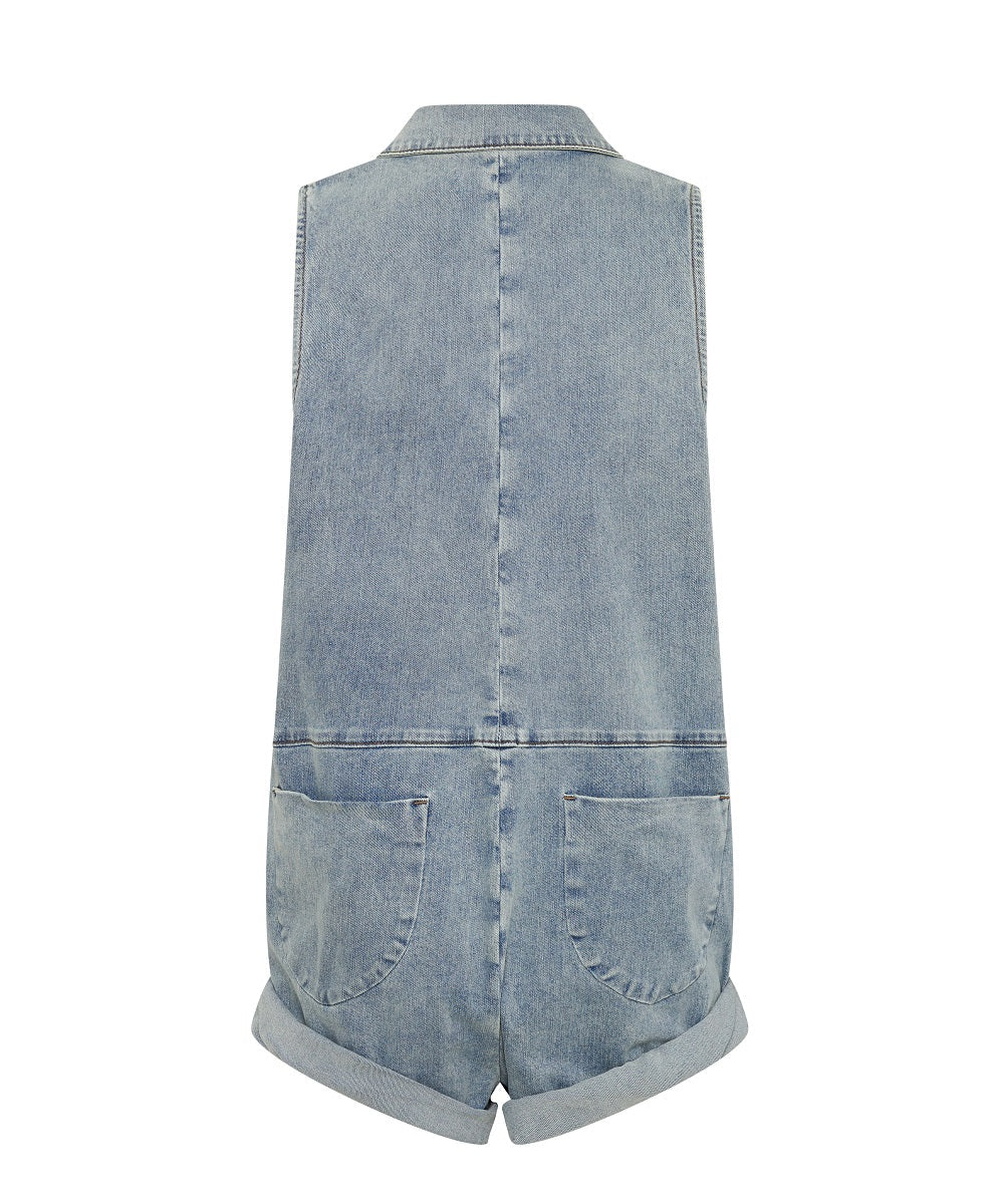 One Teaspoon retailer Denim Utility Jumpsuit size X-Small