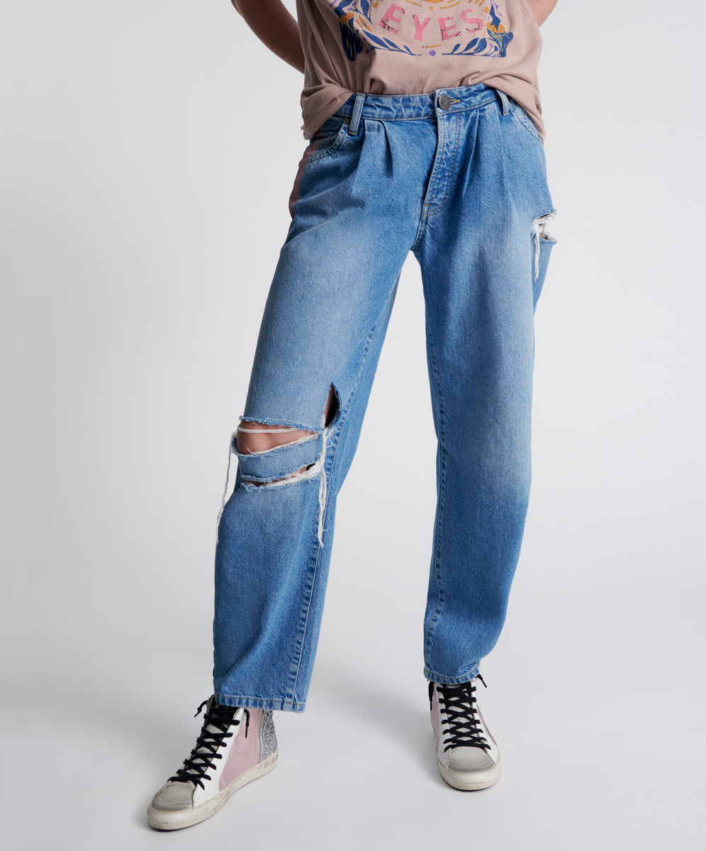 LINEAR BLUE SMITHS TROUSER JEAN