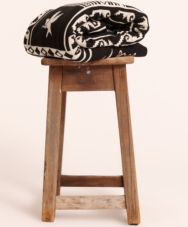 The Bower Knitted Blanket - Black