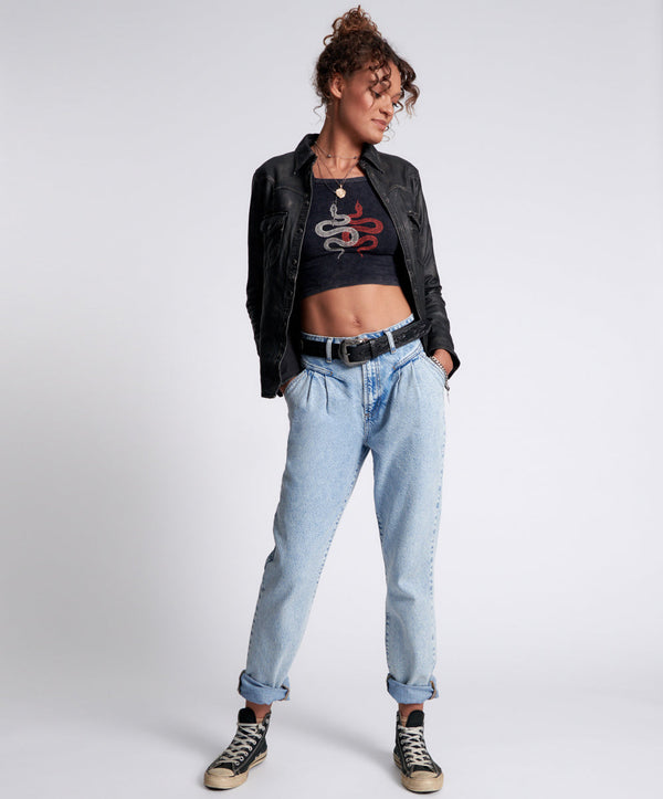 Streetwalkers High Waist 80S Fit Denim Jeans - Kansas Acid