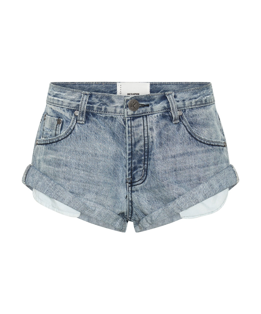 Bandits Low Waist Denim Shorts Archived Salty Dog Blue