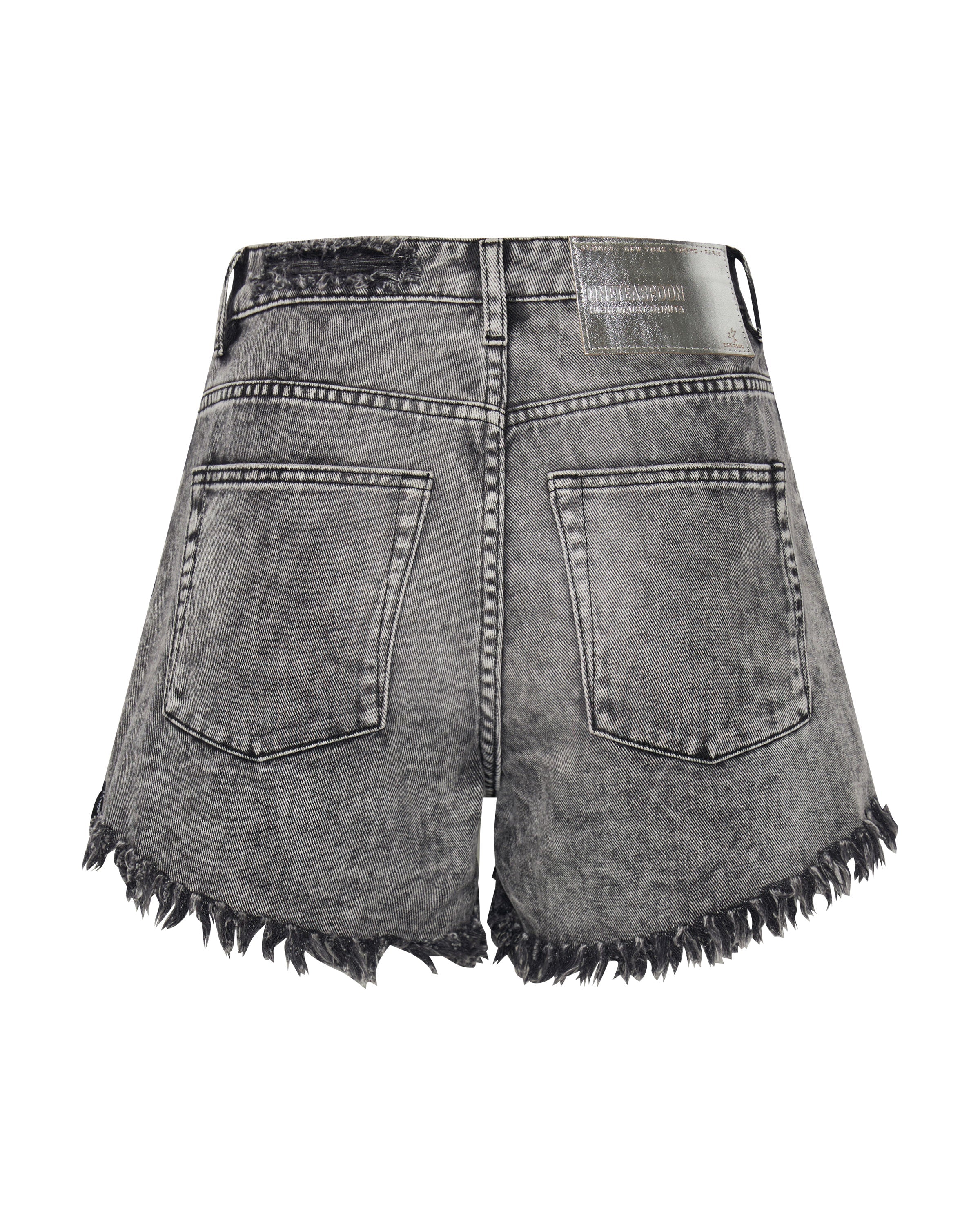 Rodeo Grey Bonita High Waist Denim Short One Teaspoon USA