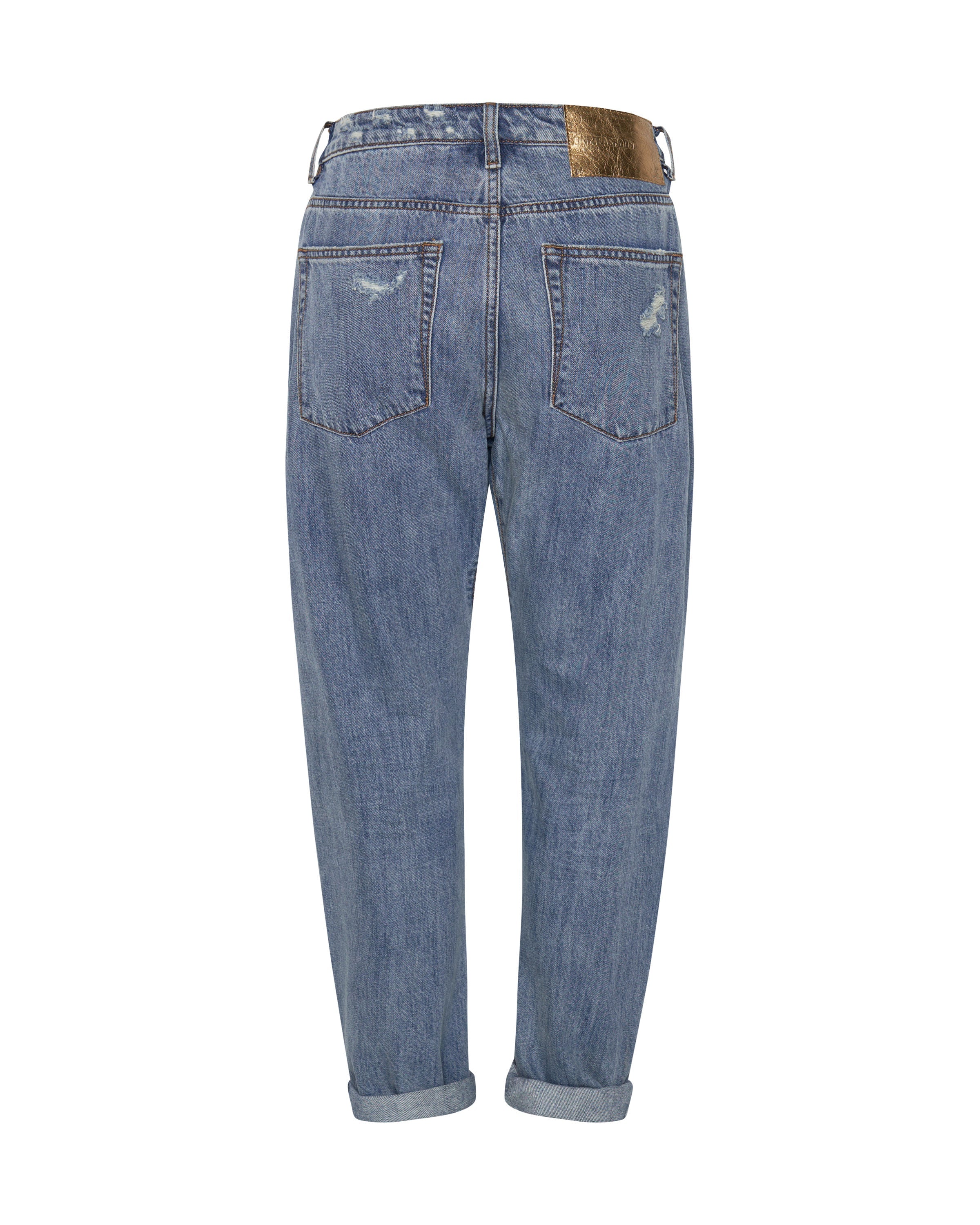 JOHNNY BLUE MESSED UP SAINTS BOYFRIEND JEANS