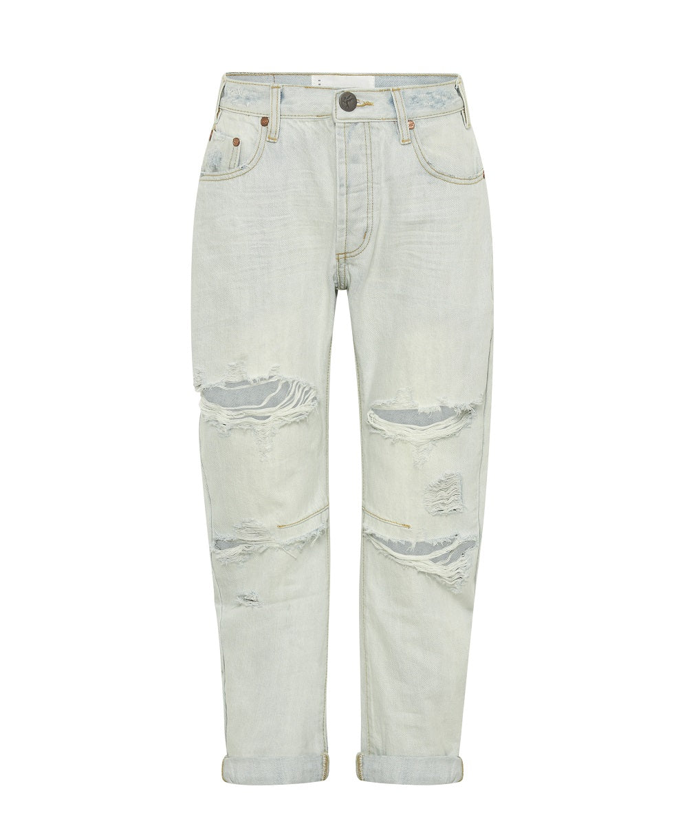 Off white boyfriend jeans hotsell