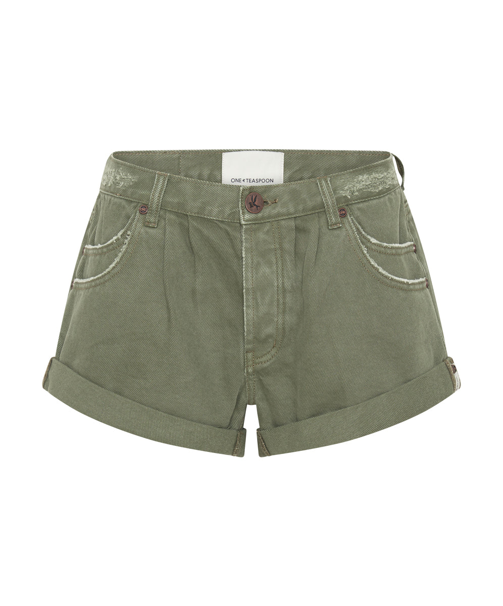 One teaspoon khaki shorts online