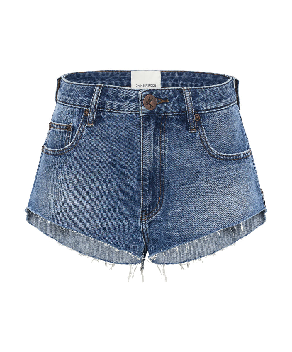 Denim shorts womens fashion high waisted