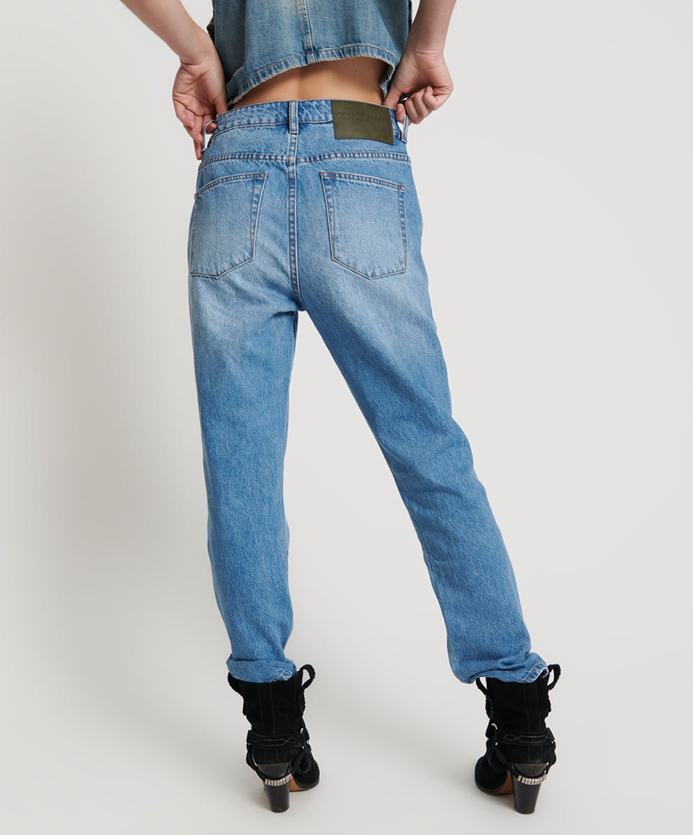 Ciao Blue Awesome Baggies High Waist Straight Leg Jeans | One Teaspoon