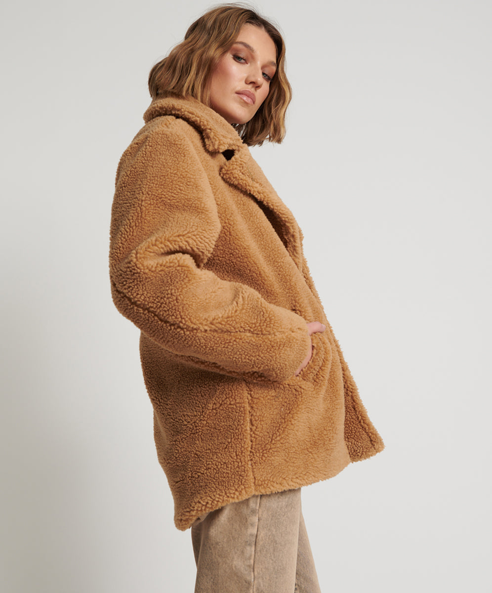 Abercrombie and fitch teddy on sale coat