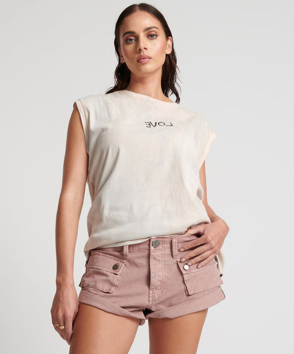 Cadet Bandits Low Waist Shorts - Dirty Rose