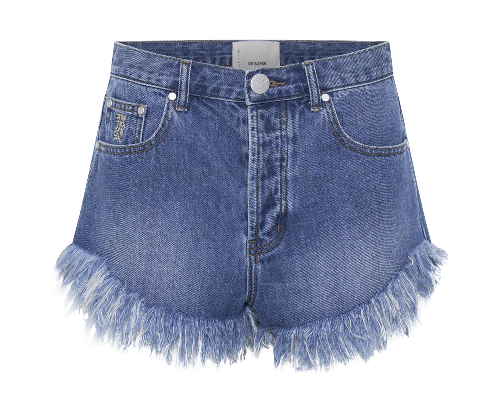 MIDTOWN OUTLAWS MID LENGTH DENIM SHORT