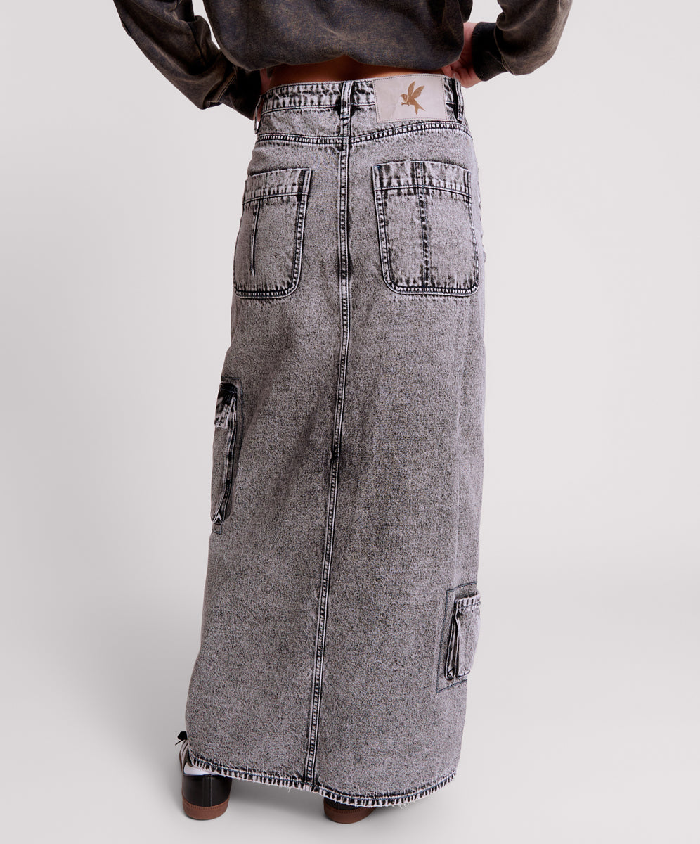 90s acid wash on sale skirt