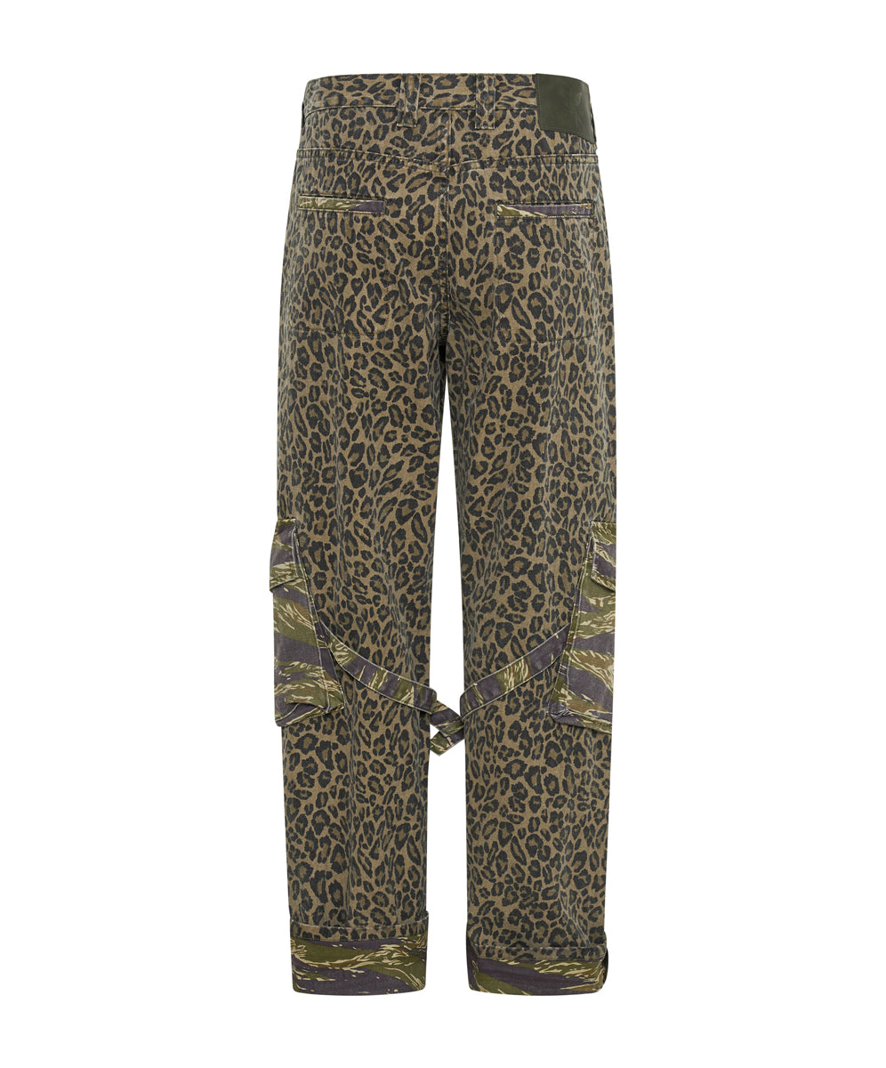 Animal Camo Luna Utility Pants One Teaspoon