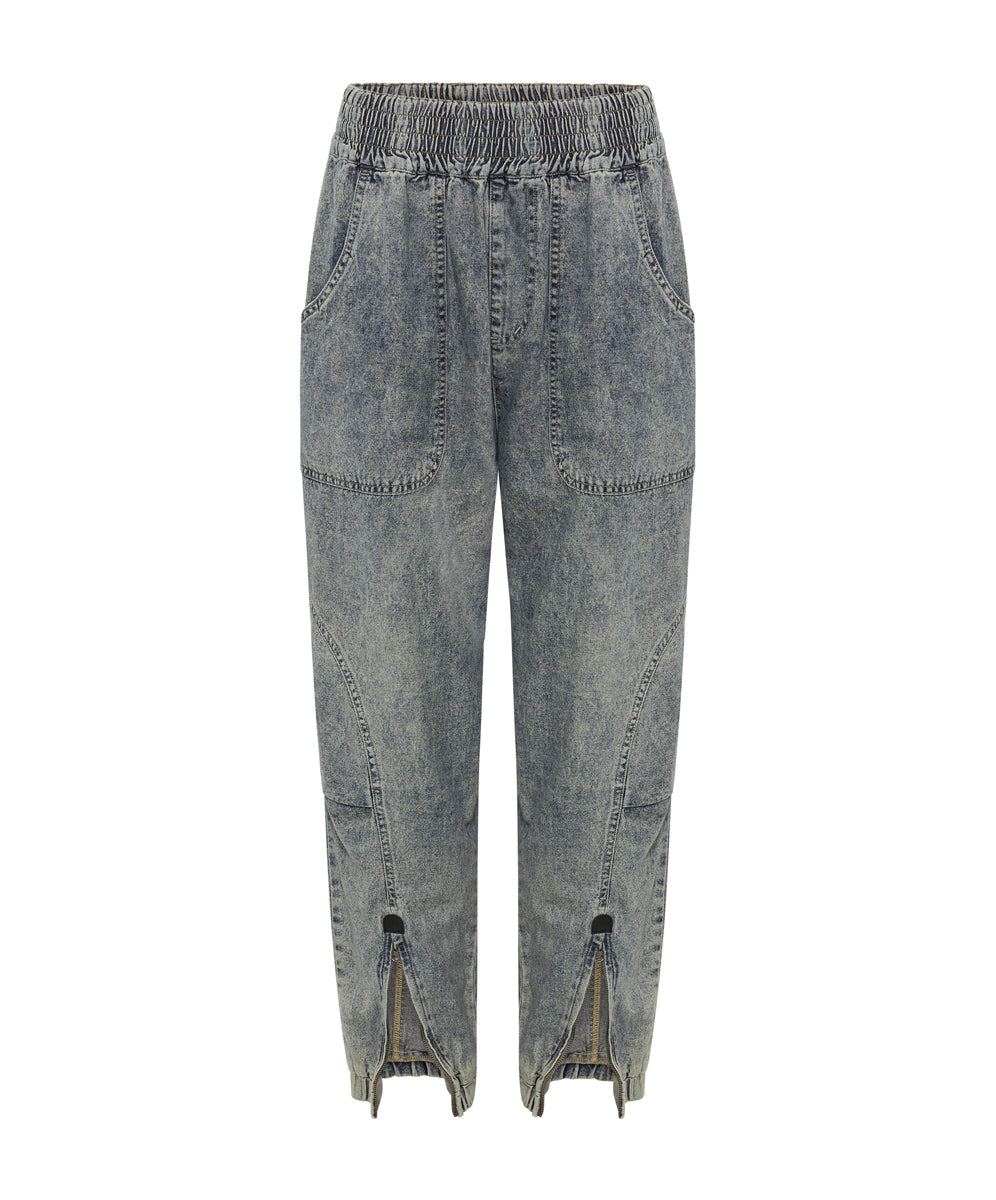 DIRTY BLUE DENIM FLIGHT PANTS