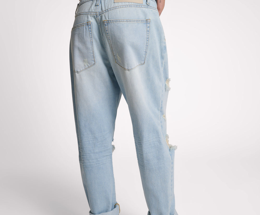 SKYBLUE SAINTS BOYFRIEND JEANS