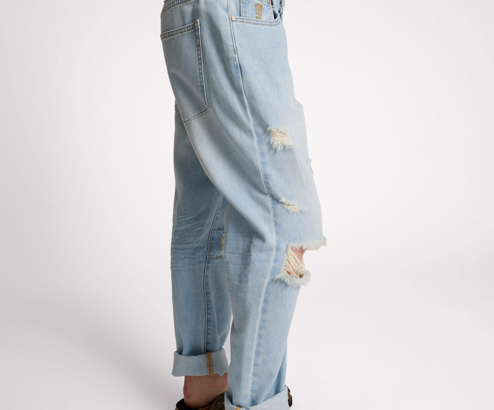 SKYBLUE SAINTS BOYFRIEND JEANS