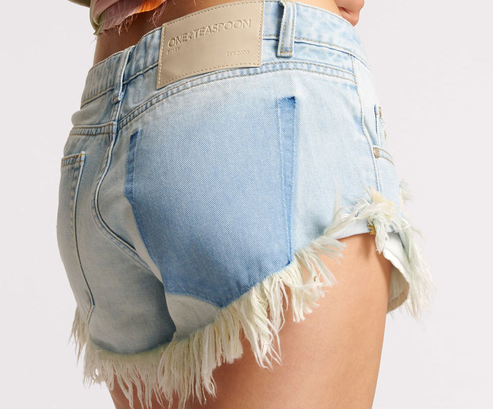 SKYBLUE DUKES LOW WAIST DENIM SHORT