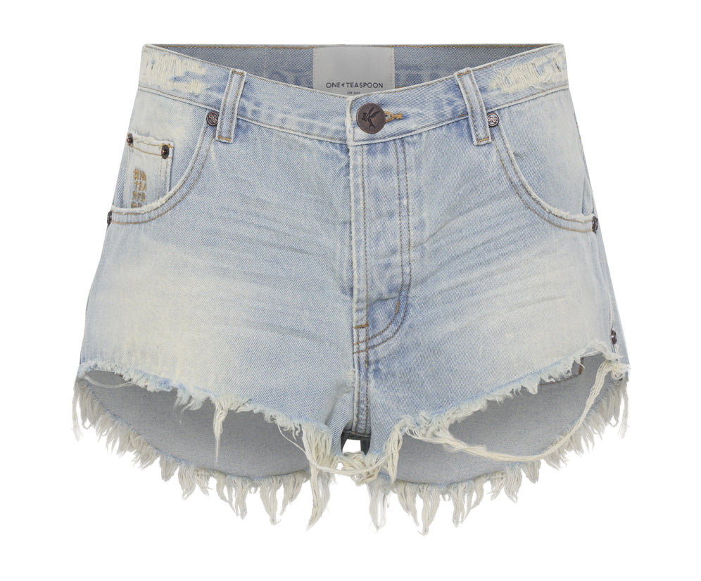 Bonitas Low Waist Denim Shorts - Old West