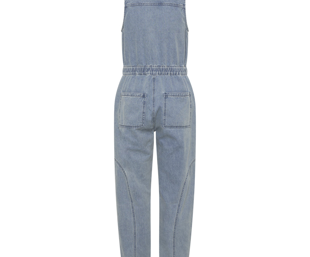 Lilly Sporty Long Denim Jumpsuit - Salty Dog