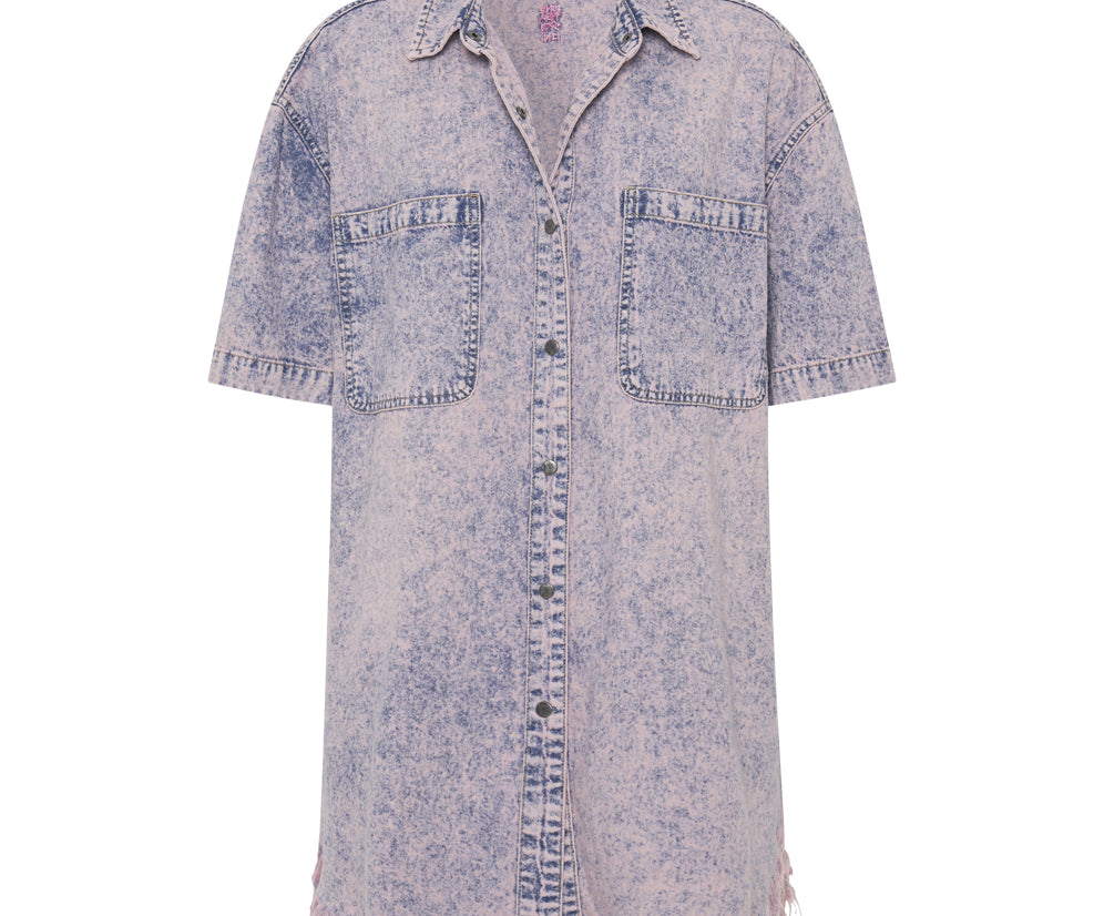 CANDY ACID PARIS DENIM SHIRT DRESS