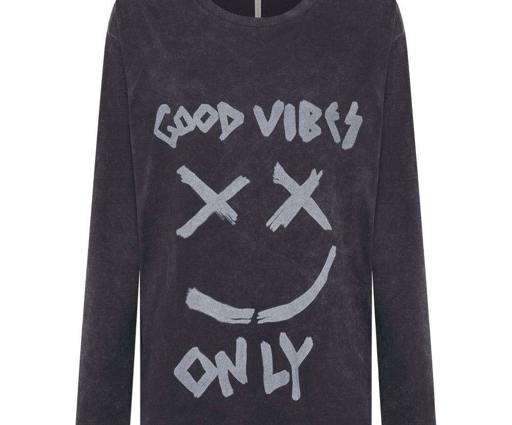 GOOD VIBES ONLY LONG SLEEVE TEE