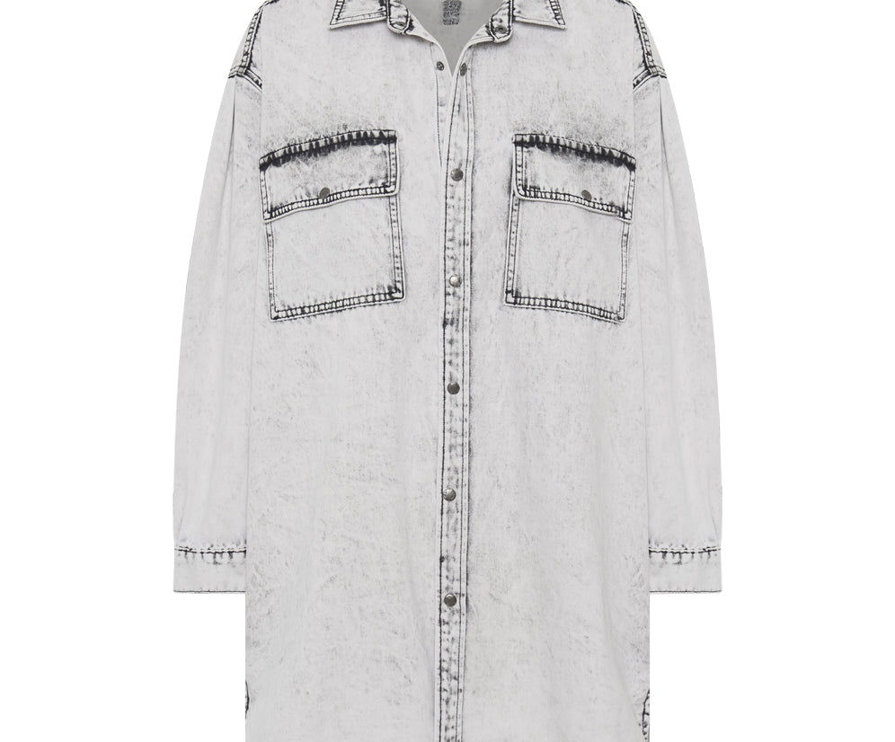 BIANCO NIXIE DENIM SHIRT DRESS