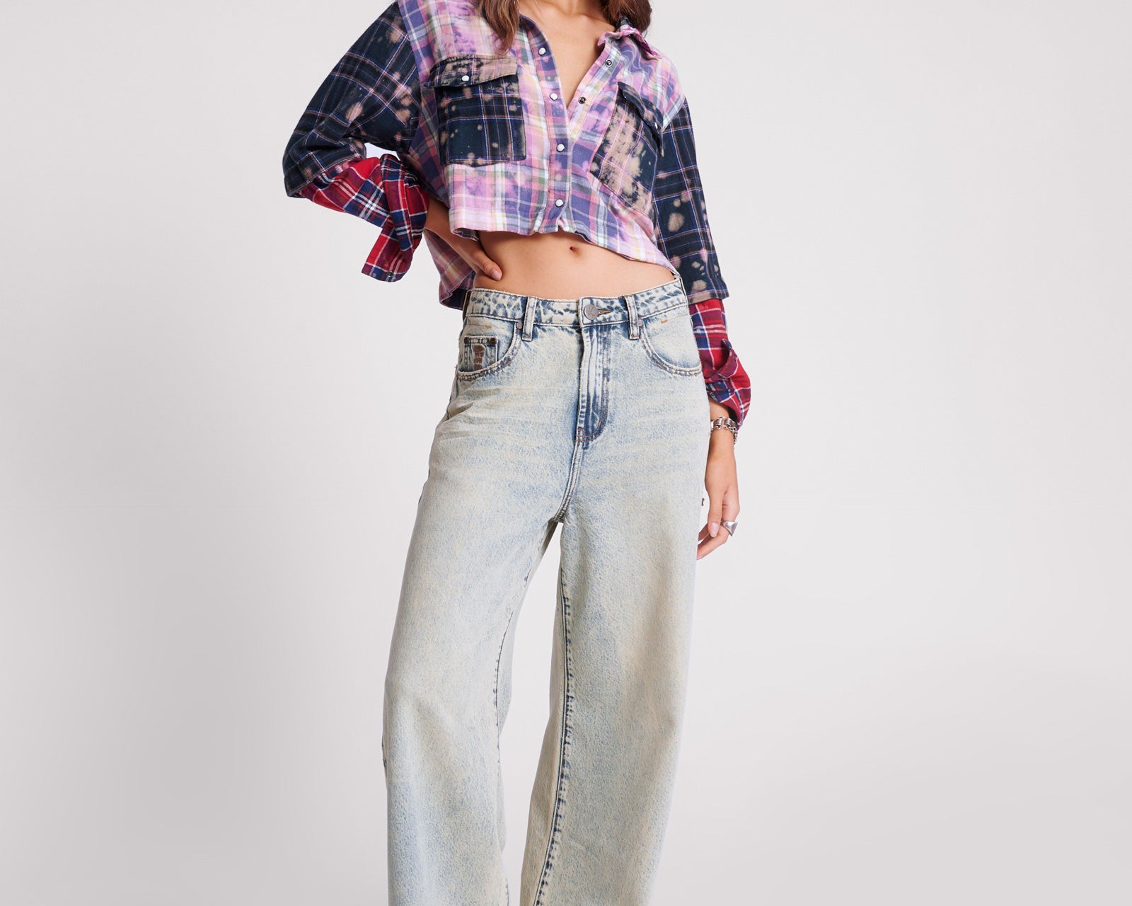 BLUE DUST LOVE MACHINES SUPER WIDE LEG JEANS