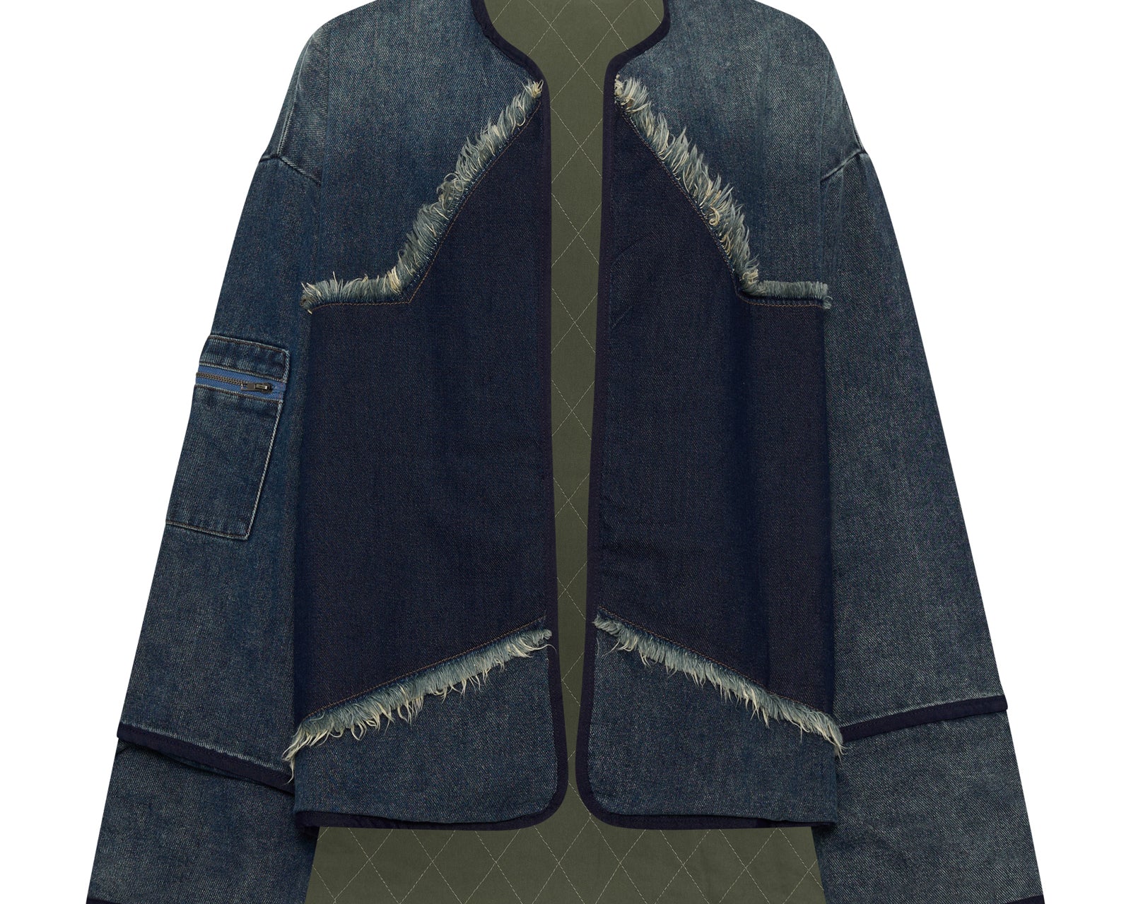 Star Denim Wadded Jacket - Dark Memphis Blue