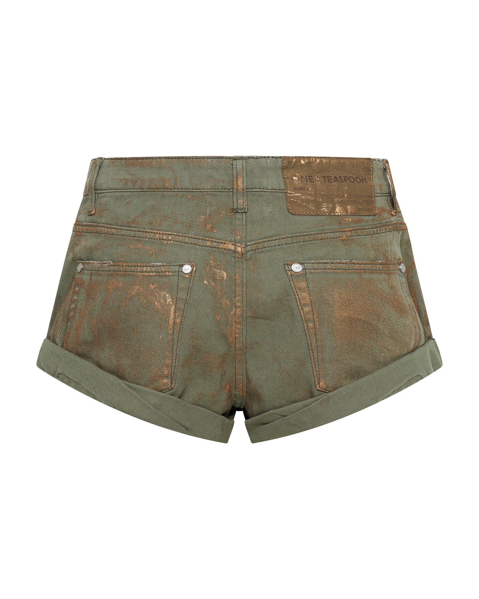 One Teaspoon ZZ Waxed store Cutoff Shorts