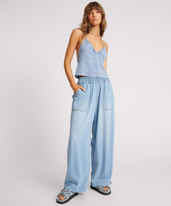 Tencel Parachute Pants - Soft Blue