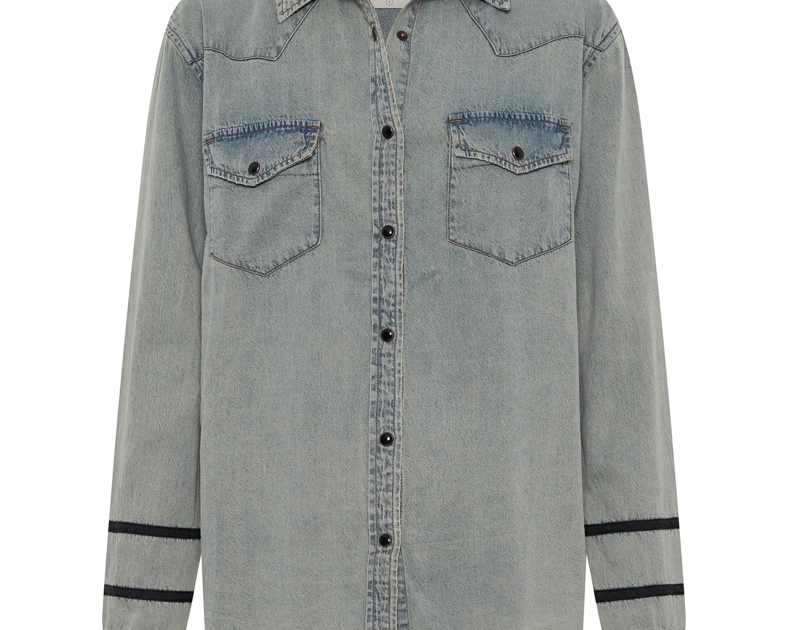 Western Denim Shirt - Old Blue