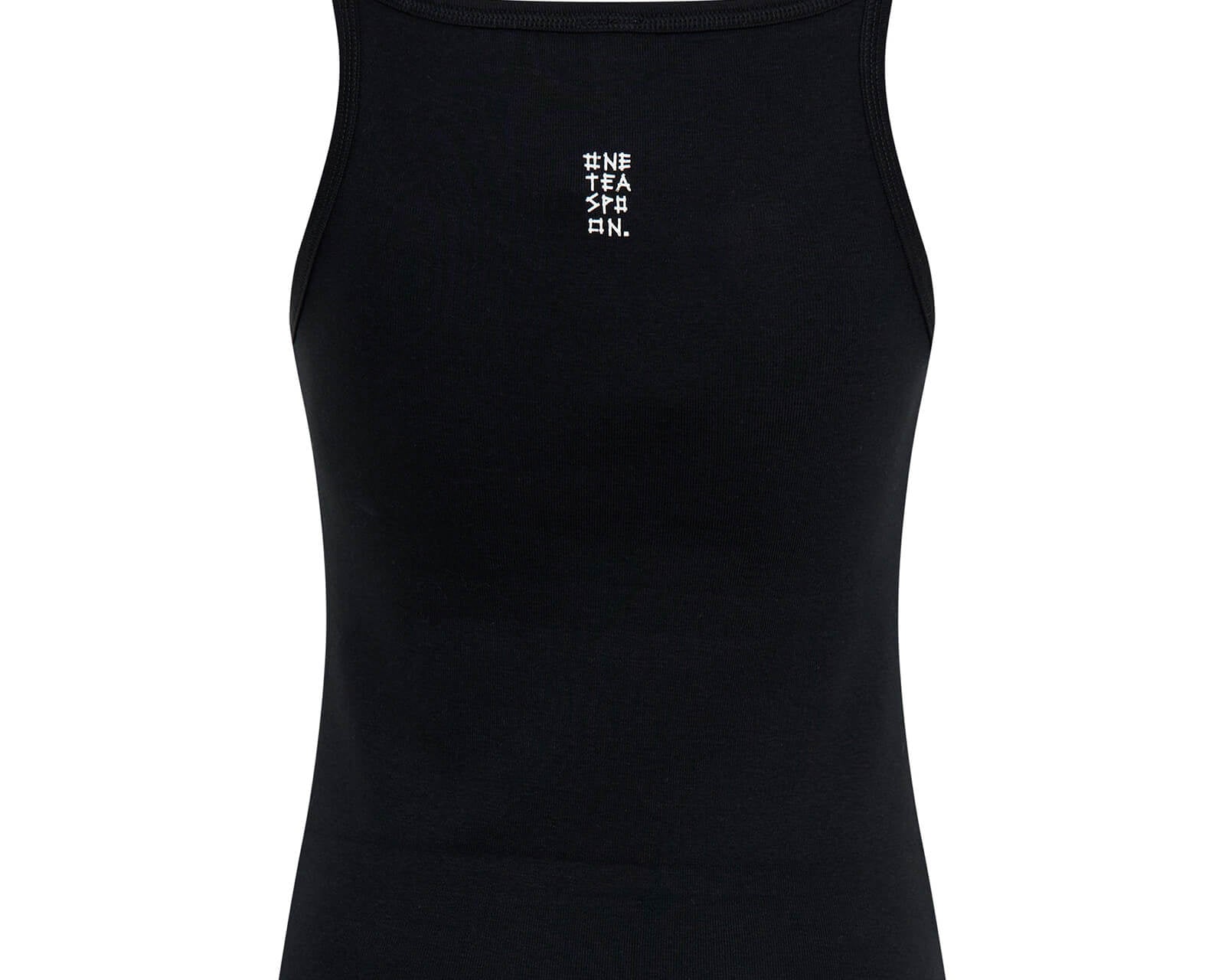 One Teaspoon Fine Ribbed Singlet - Black