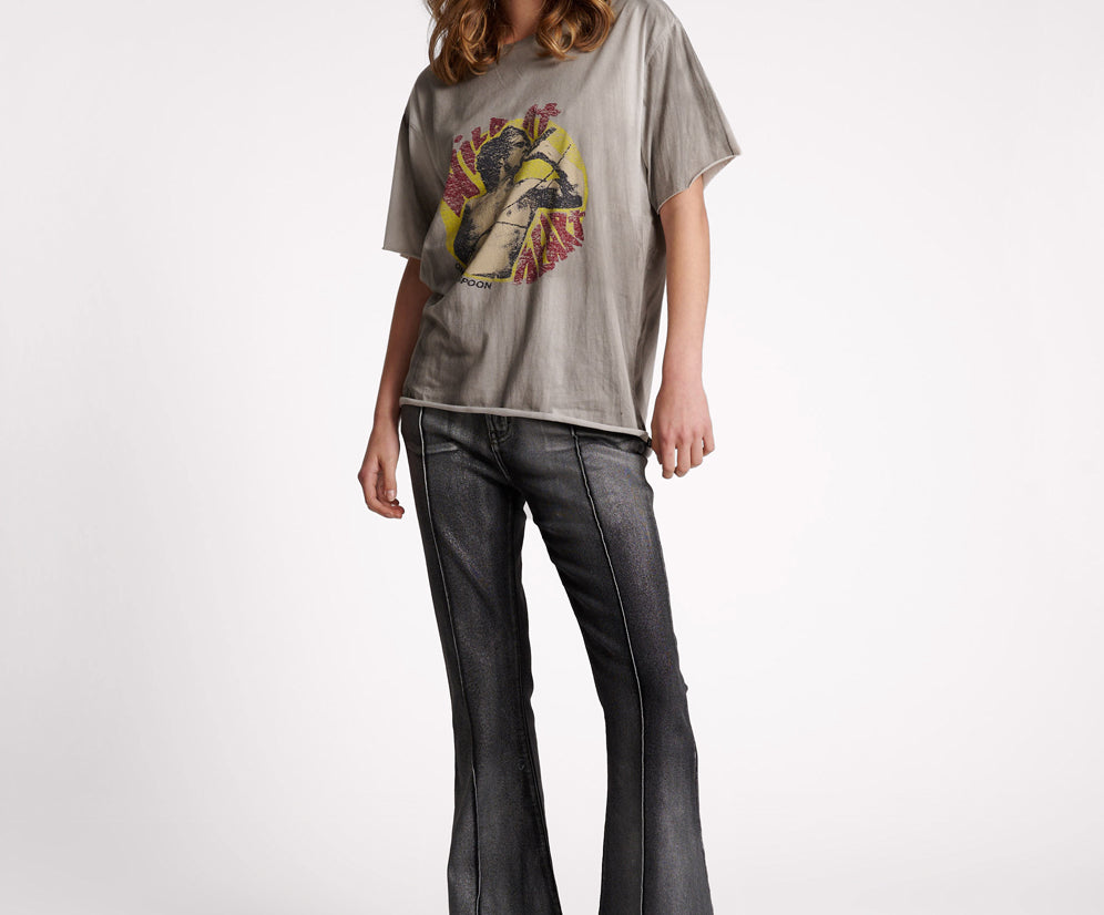 Wild At Heart Boyfriend Tee - Grey