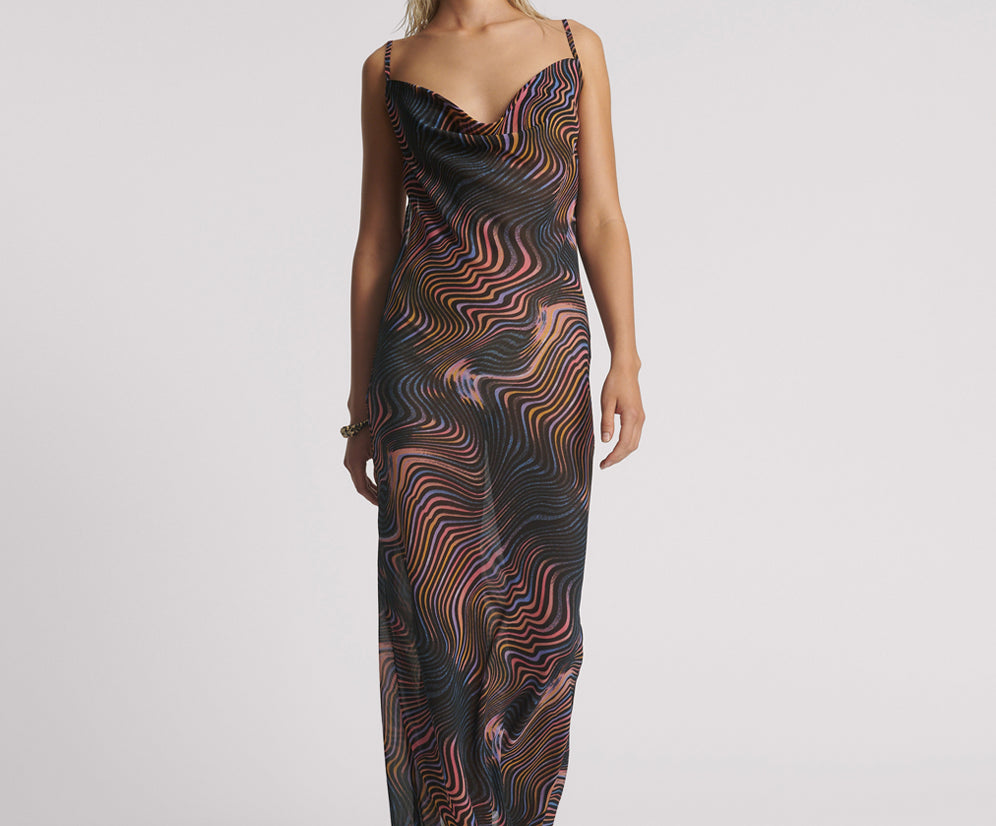 Jagger Long Slip Maxi Dress - Multi