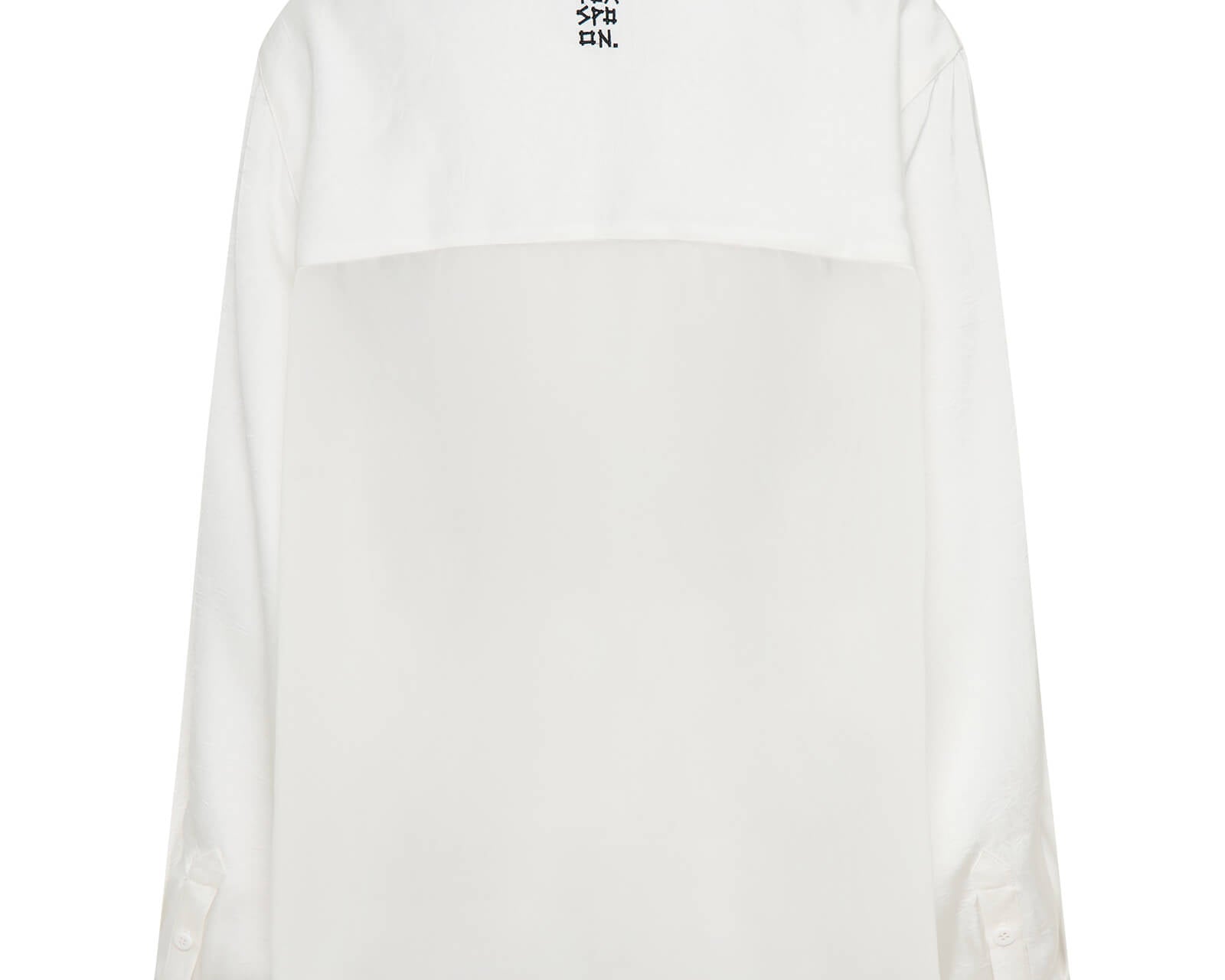 Sheer Tuxedo Shirt - White