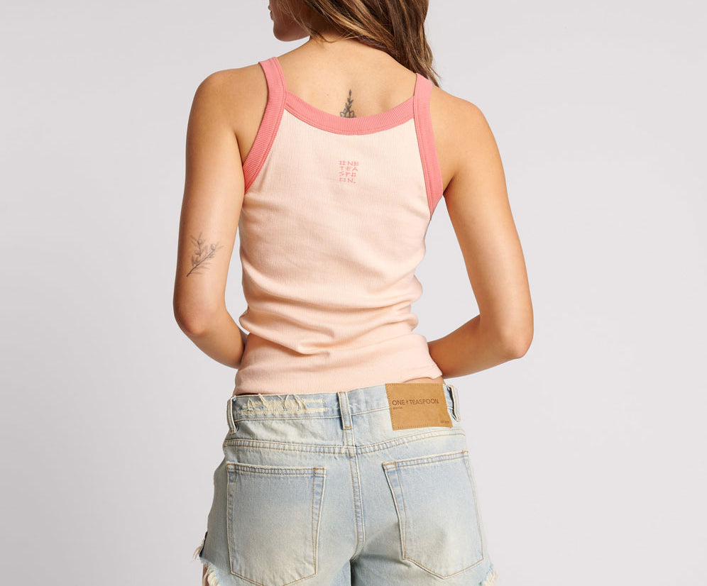 RETRO AMIE COTTON RIB SINGLET