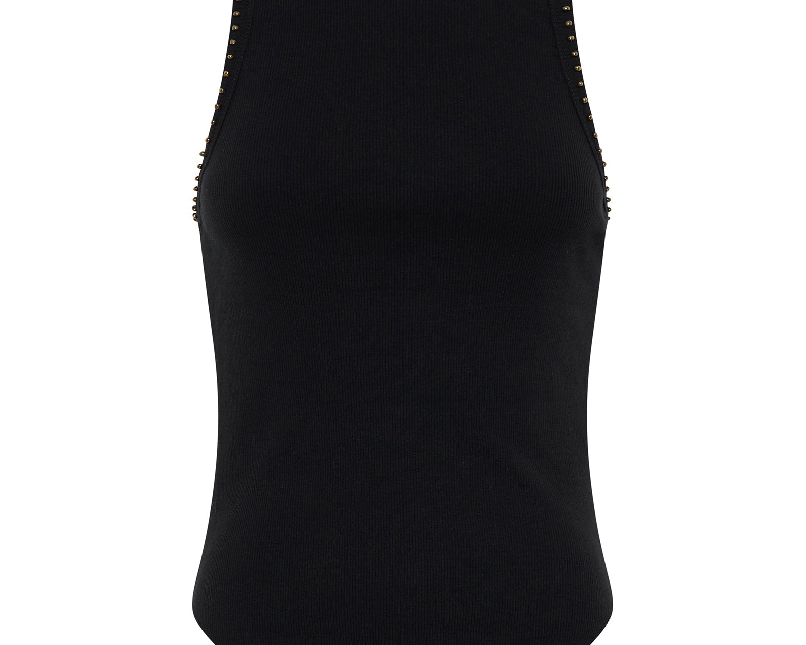 Hand Beaded Ramone Tank - Black