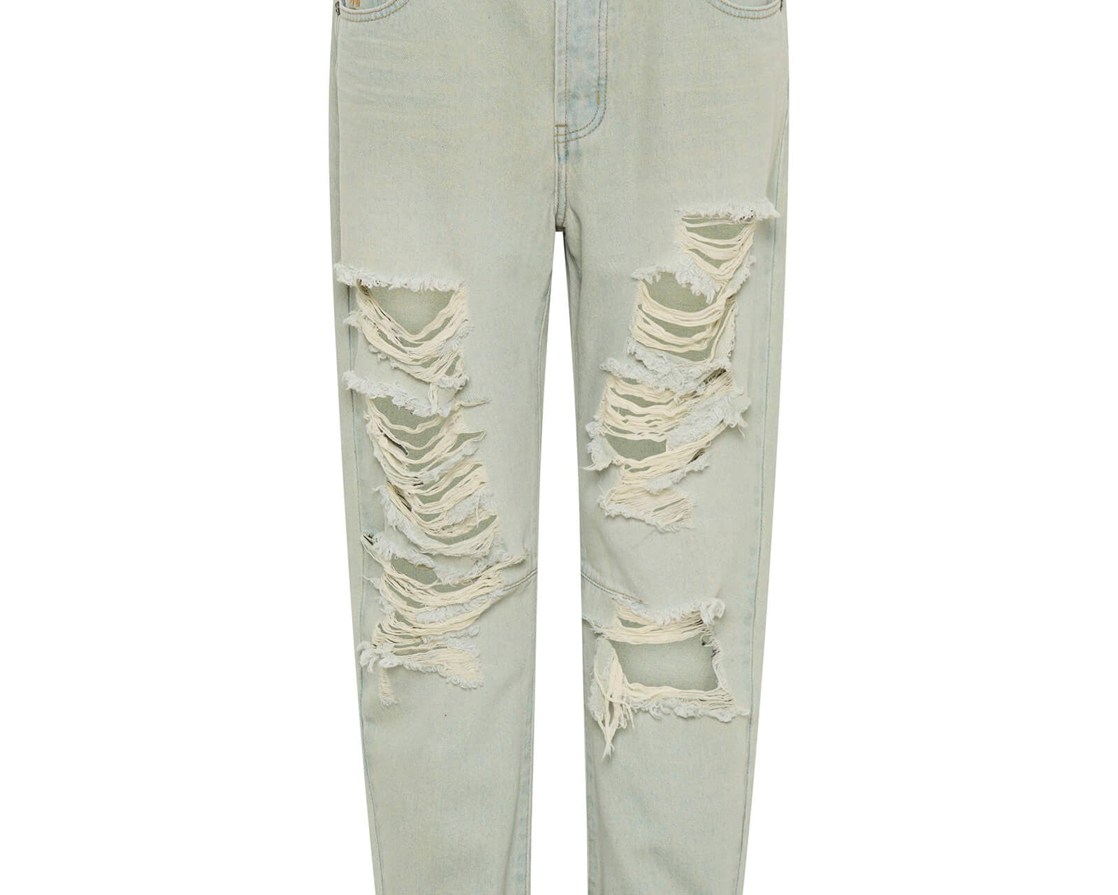 Saints Low Waist Boyfriend Denim Jeans - Sundae