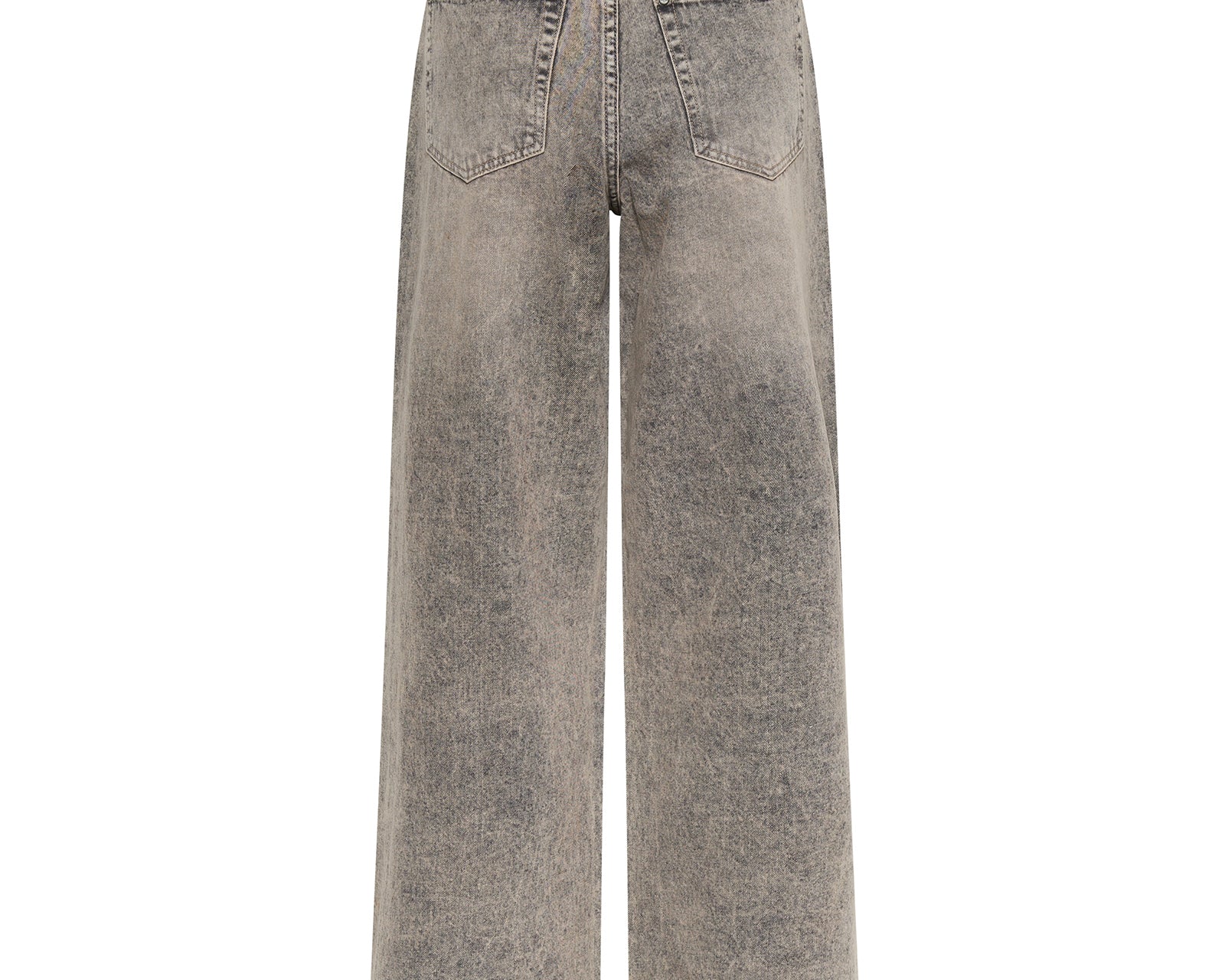 Jackson Mid Waist Wide Leg Denim Jeans - Dusty Smoke