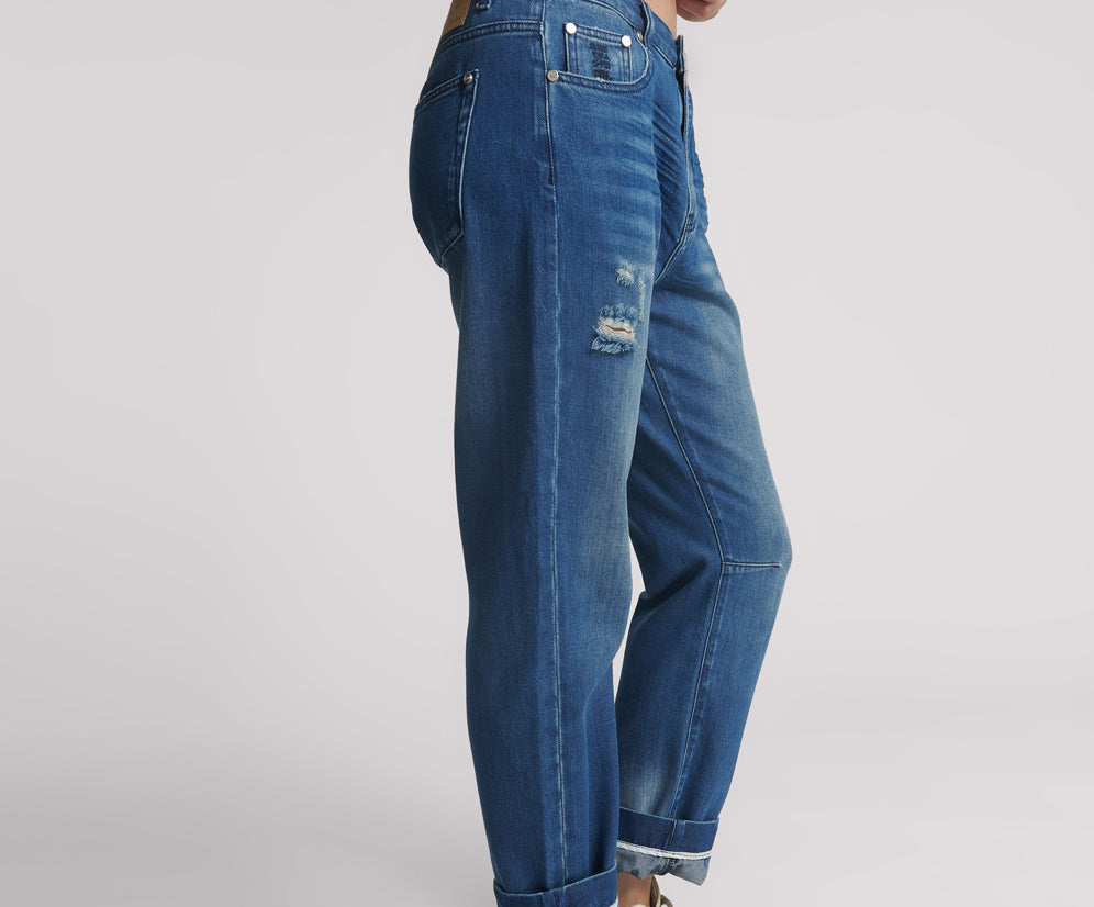 Bandits Low Waist Boyfriend Denim Jeans - Rosewood