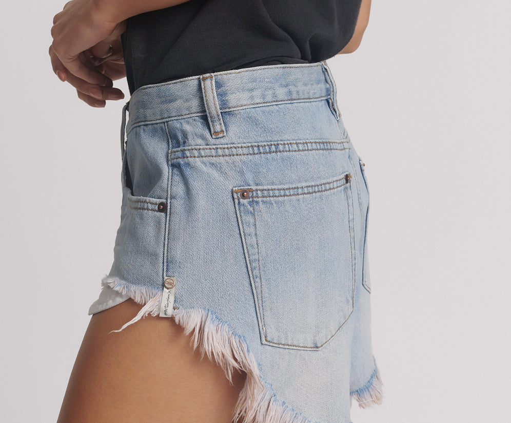 Rollers Low Waist Denim Shorts - Blue Tobacco