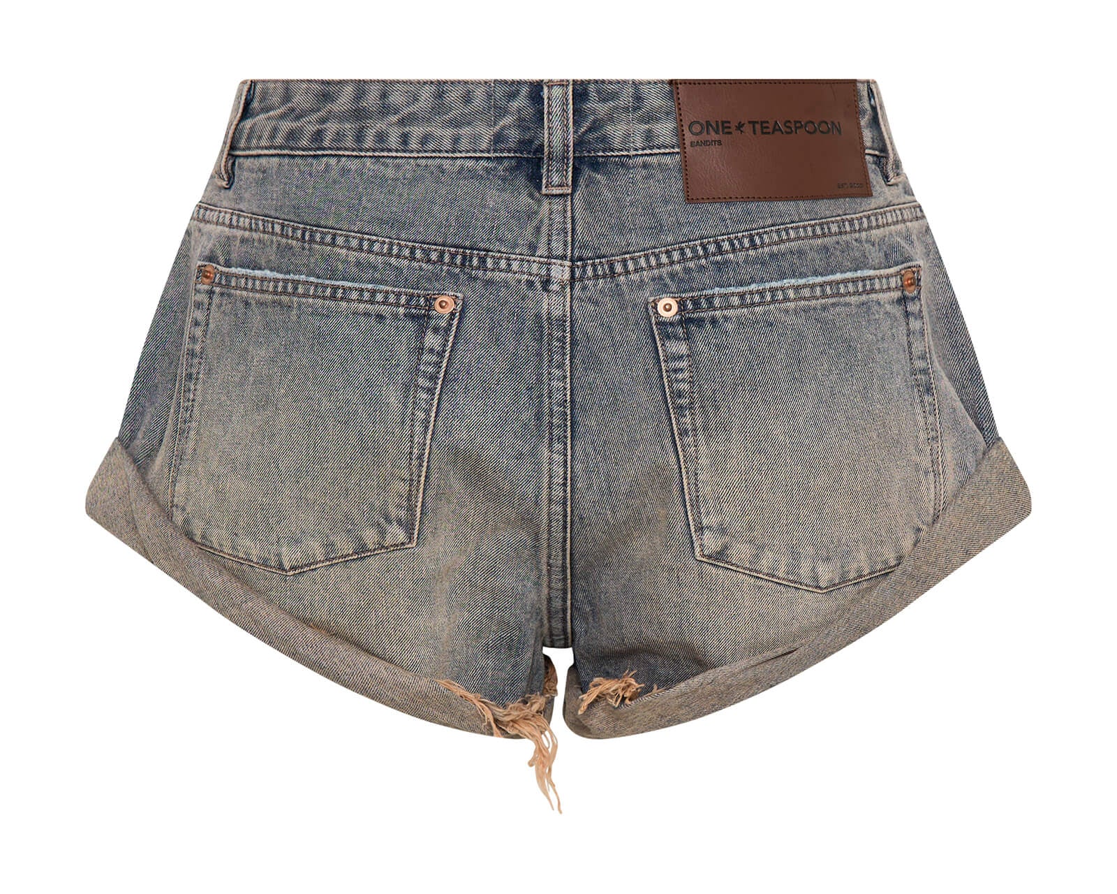 Bandits Low Waist Denim Shorts - Island Blue