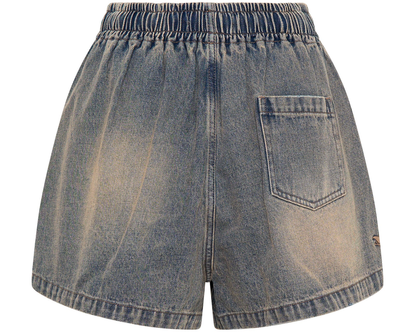 Boxer Low Waist Denim Shorts - Island Blue