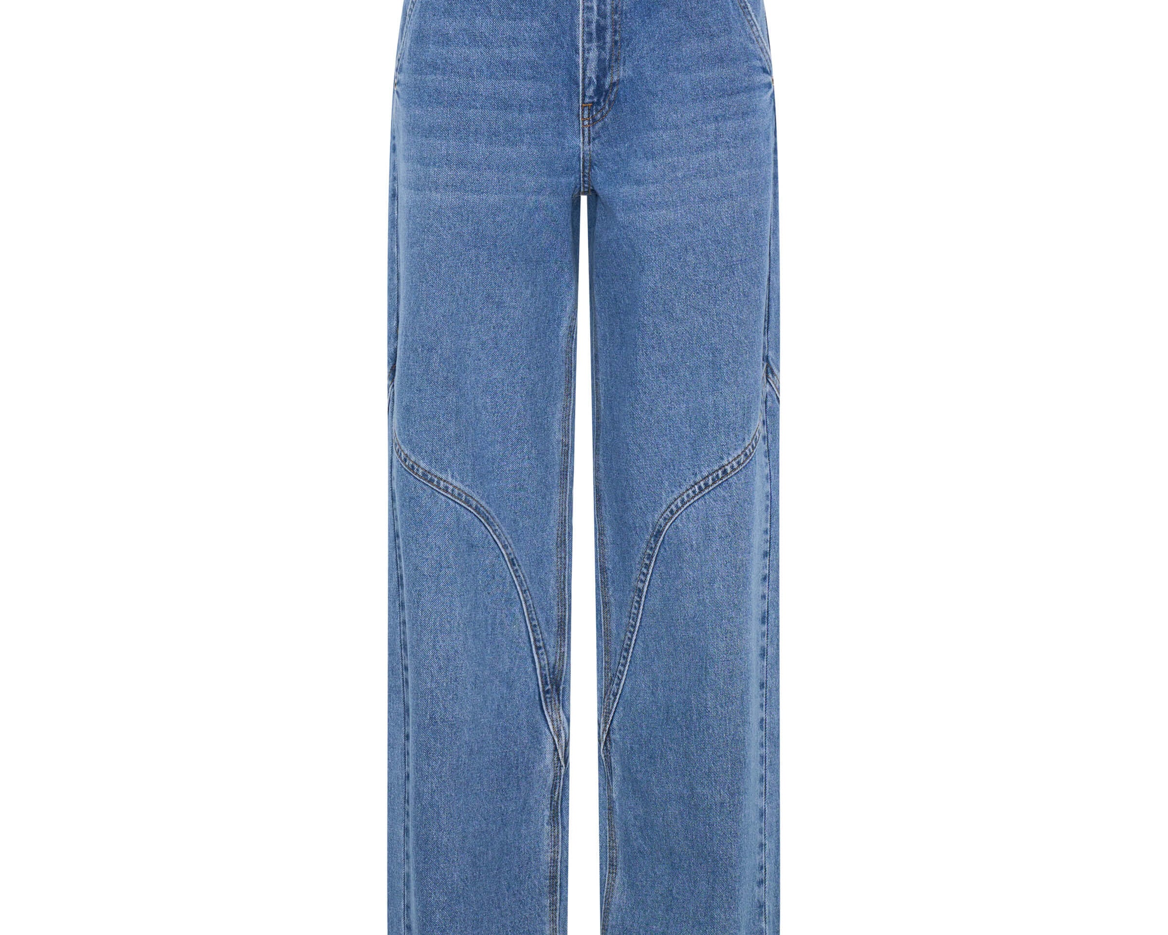 Western Wonders Mid Waist Denim Jeans - Blue Estate