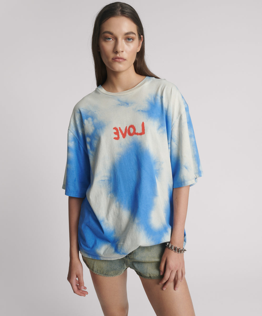 Rouge Love Kobe Tee Blue Tie Dye